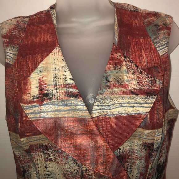 Vintage Platinum vest double breasted w/6 buttons - Picture 2 of 10